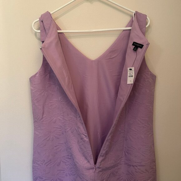 NWT Talbots lavender floral Matelassé Bow Detail Shift Dress sz 10--SOLD OUT - Picture 14 of 15